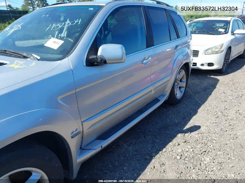 2002 BMW X5 4.4I VIN: 5UXFB33572LH32304 Lot: 42280160