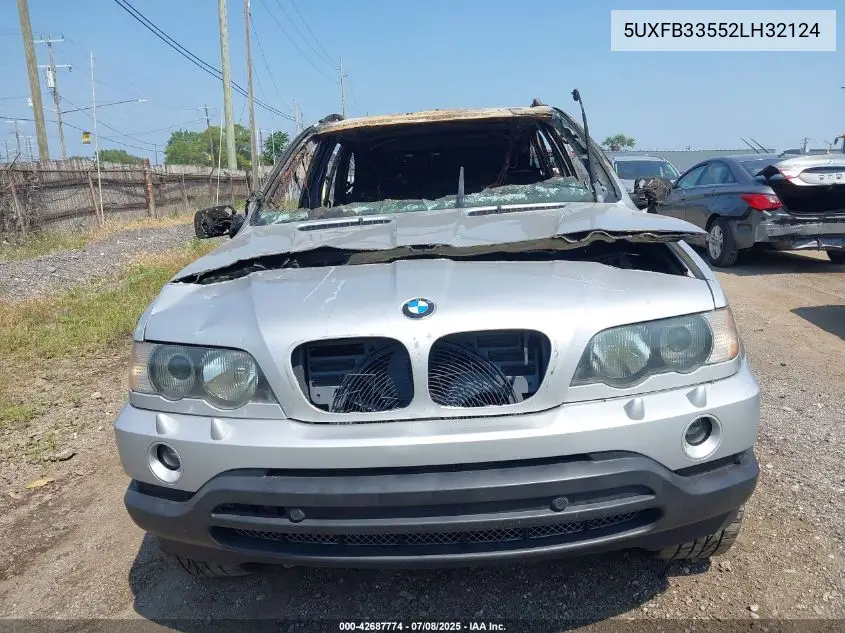 2002 BMW X5 4.4I VIN: 5UXFB33552LH32124 Lot: 42687774