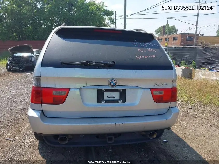 2002 BMW X5 4.4I VIN: 5UXFB33552LH32124 Lot: 42687774