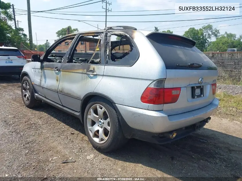 2002 BMW X5 4.4I VIN: 5UXFB33552LH32124 Lot: 42687774