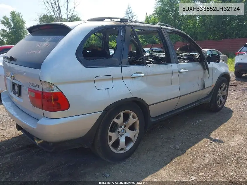 2002 BMW X5 4.4I VIN: 5UXFB33552LH32124 Lot: 42687774