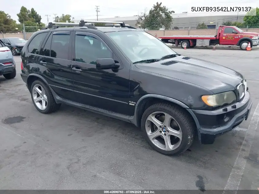 2002 BMW X5 4.6Is VIN: 5UXFB93542LN79137 Lot: 42690763