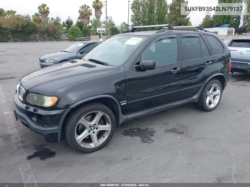 2002 BMW X5 4.6Is VIN: 5UXFB93542LN79137 Lot: 42690763