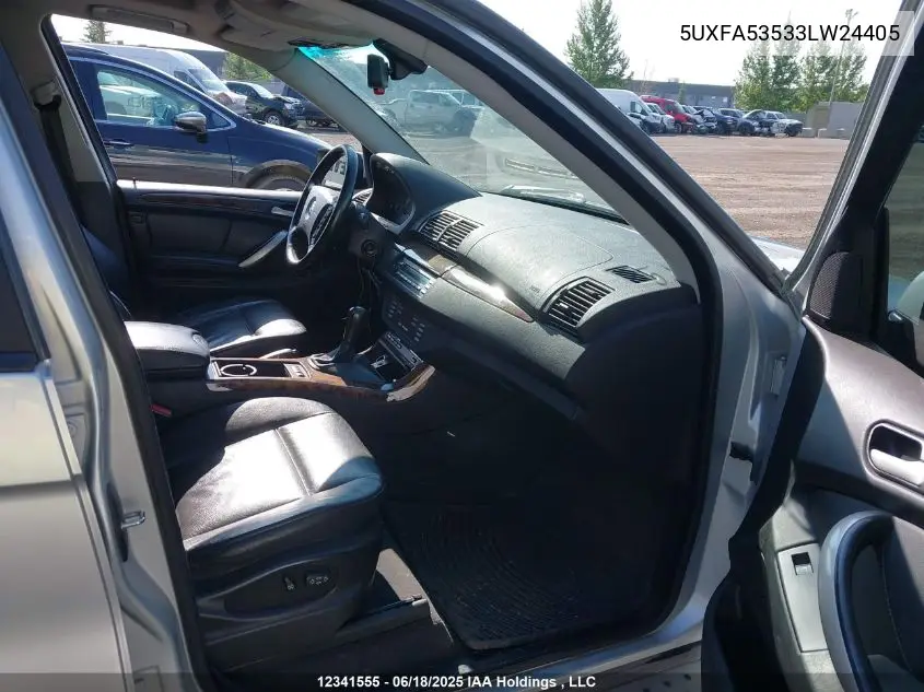 2003 BMW X5 3.0I VIN: 5UXFA53533LW24405 Lot: 12341555