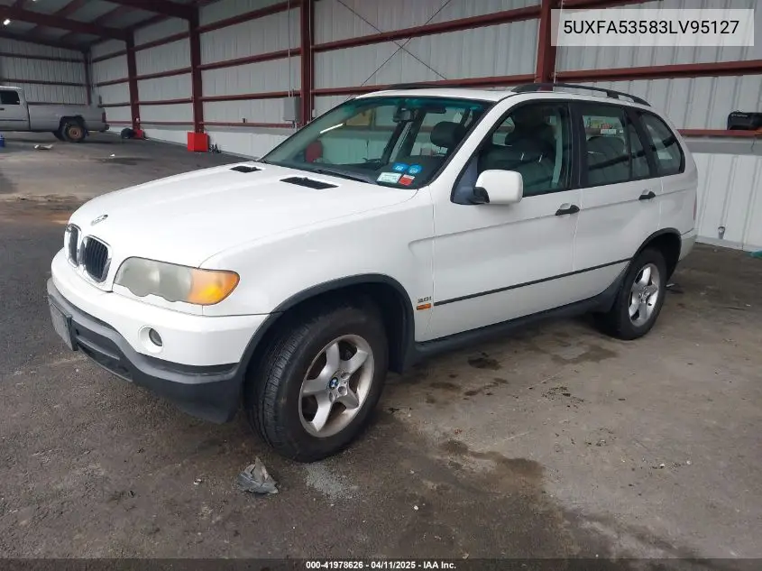 2003 BMW X5 3.0I VIN: 5UXFA53583LV95127 Lot: 41978626