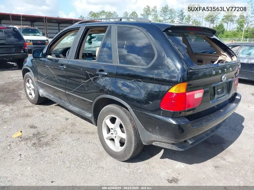 2003 BMW X5 3.0I VIN: 5UXFA53563LV77208 Lot: 42568229