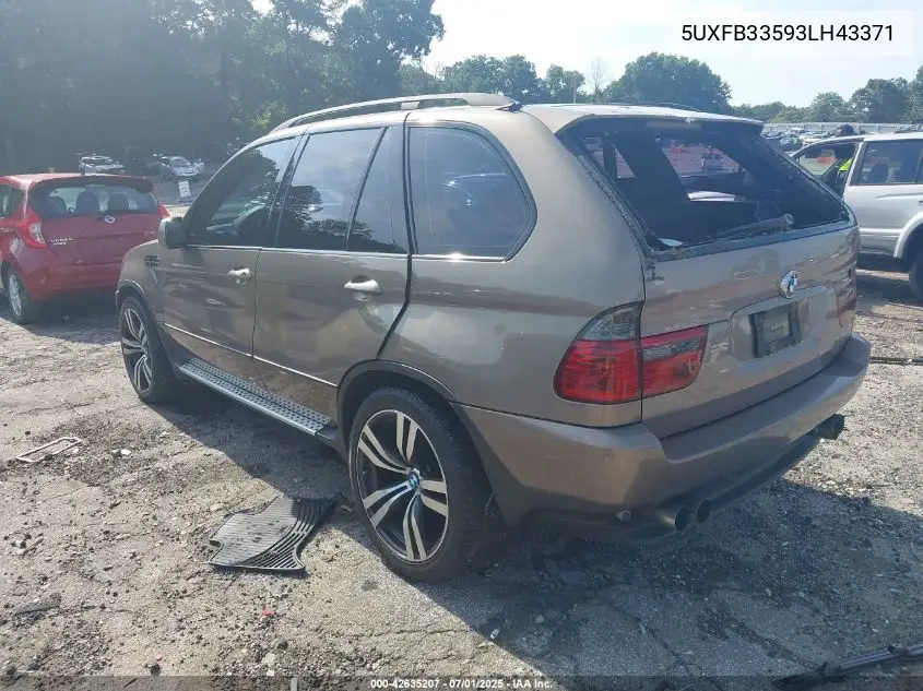 2003 BMW X5 4.4I VIN: 5UXFB33593LH43371 Lot: 42635207