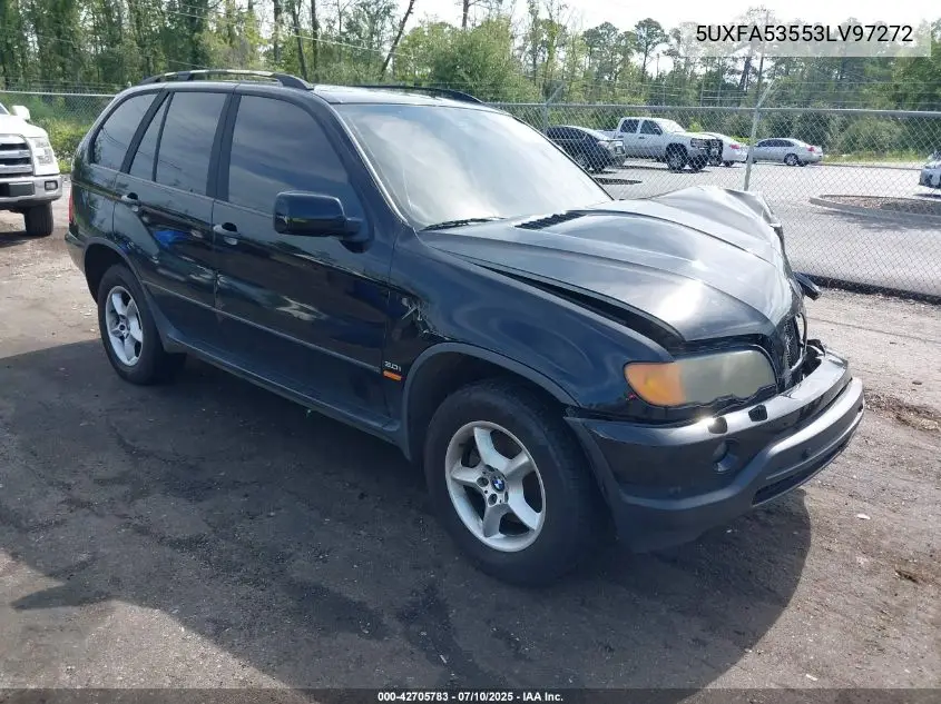 2003 BMW X5 3.0I VIN: 5UXFA53553LV97272 Lot: 42705783