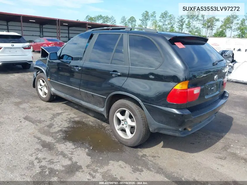 2003 BMW X5 3.0I VIN: 5UXFA53553LV97272 Lot: 42705783