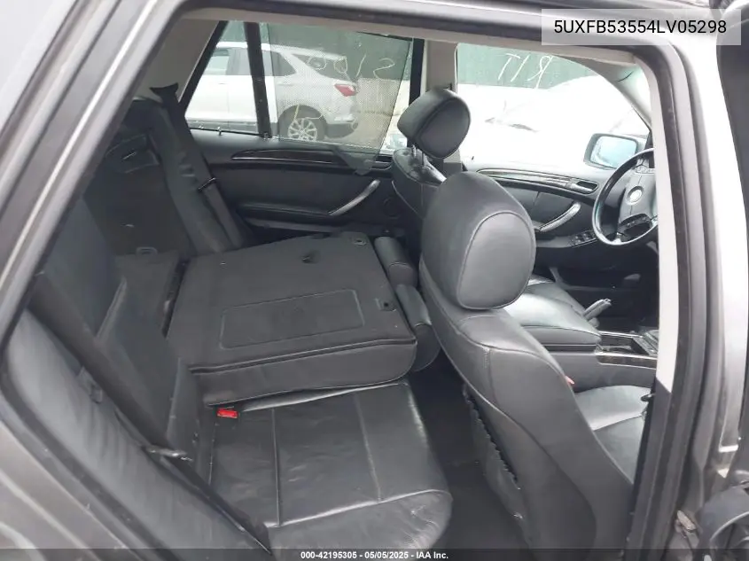 2004 BMW X5 4.4I VIN: 5UXFB53554LV05298 Lot: 42195305
