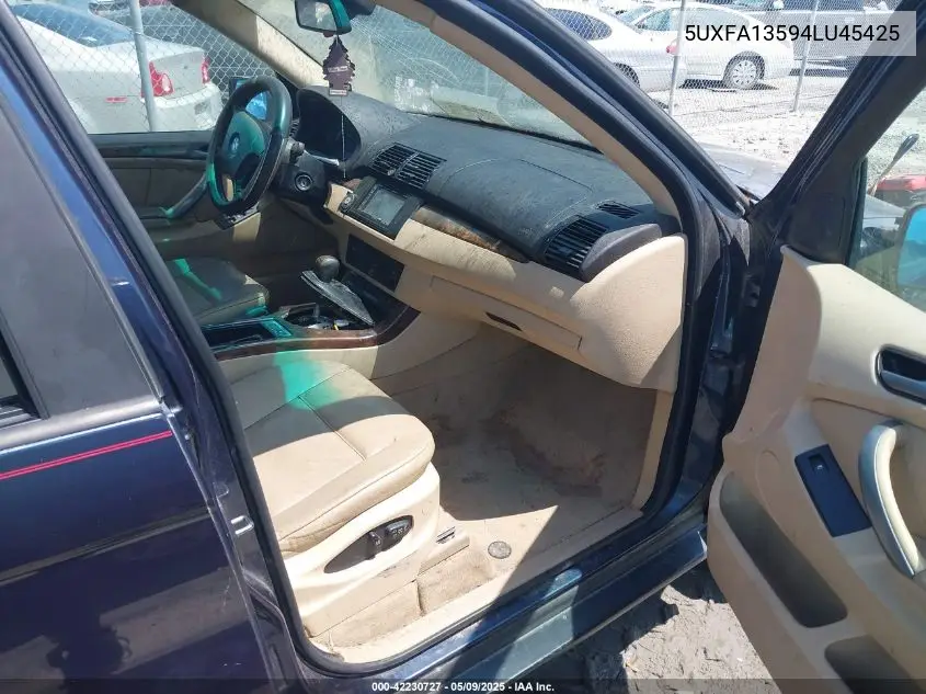 2004 BMW X5 3.0I VIN: 5UXFA13594LU45425 Lot: 42230727