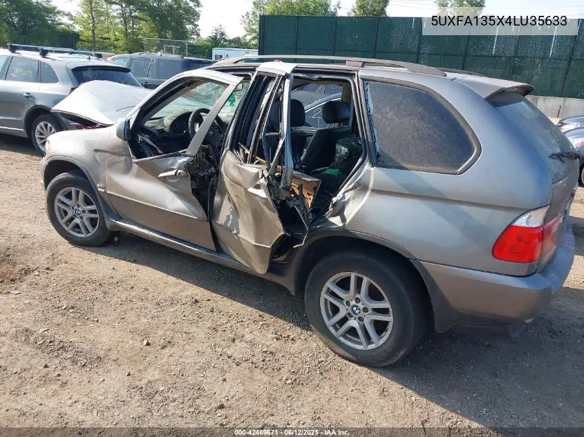 2004 BMW X5 3.0I VIN: 5UXFA135X4LU35633 Lot: 42469671