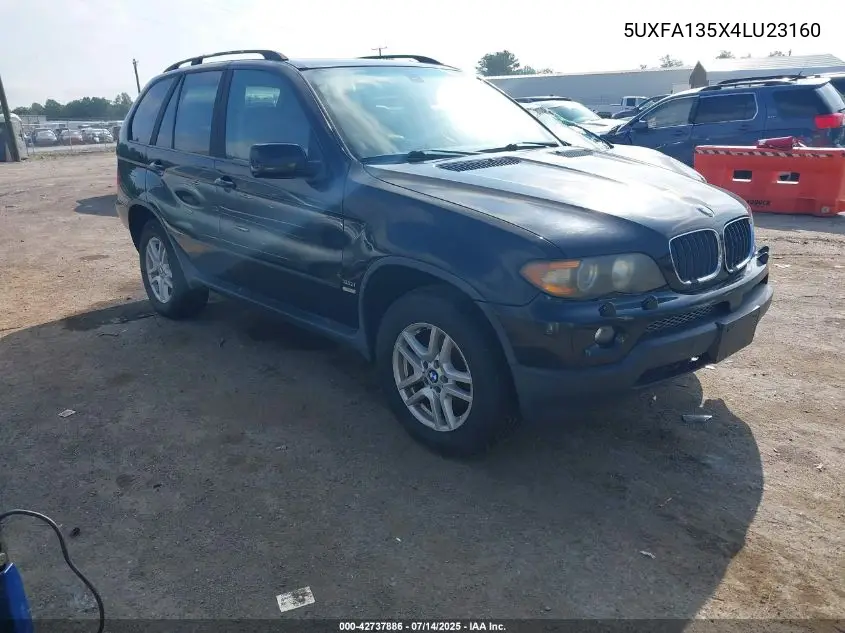 2004 BMW X5 3.0I VIN: 5UXFA135X4LU23160 Lot: 42737886