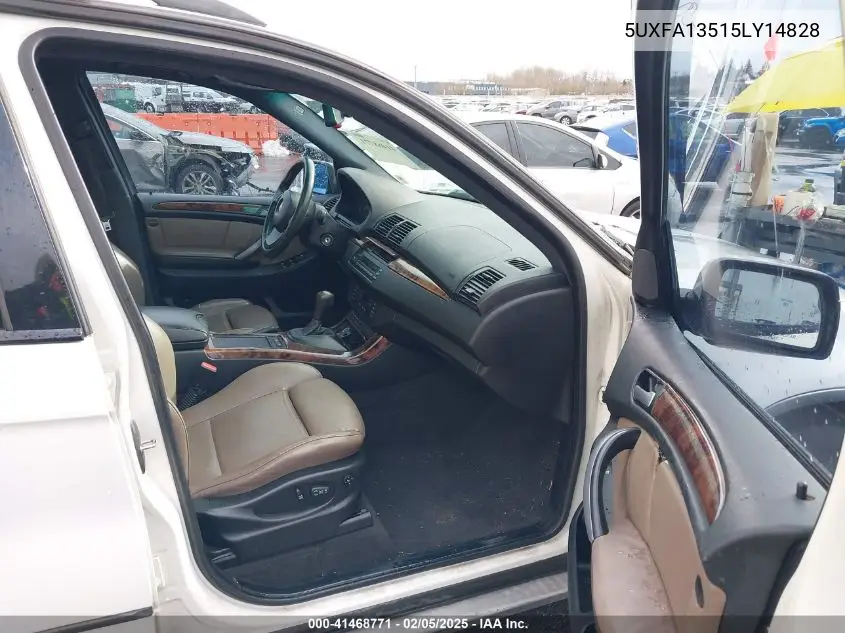 2005 BMW X5 3.0I VIN: 5UXFA13515LY14828 Lot: 41468771