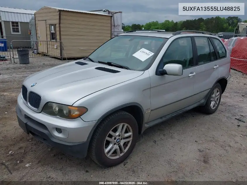 2005 BMW X5 3.0I VIN: 5UXFA13555LU48825 Lot: 42097855