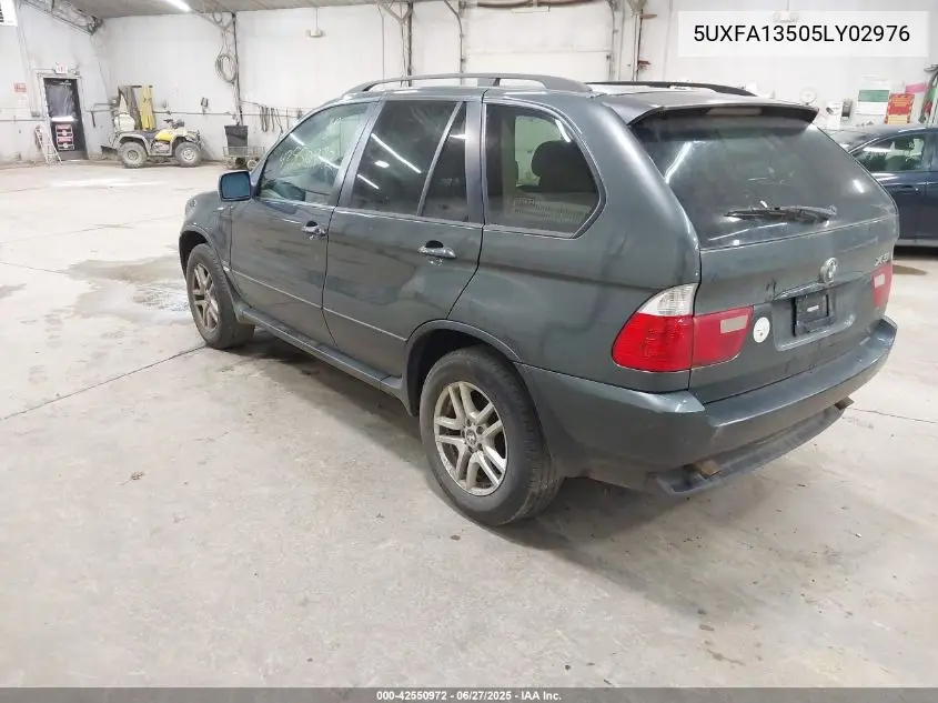 2005 BMW X5 3.0I VIN: 5UXFA13505LY02976 Lot: 42550972