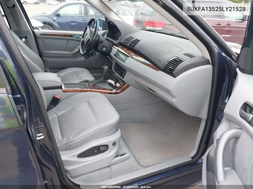 2005 BMW X5 3.0I VIN: 5UXFA13525LY21528 Lot: 42685560