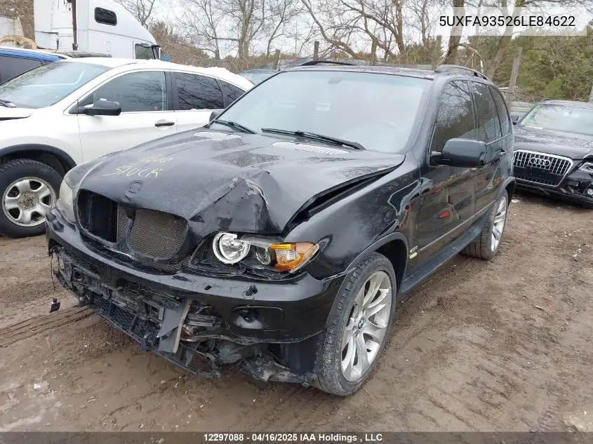 2006 BMW X5 4.8Is VIN: 5UXFA93526LE84622 Lot: 12297088