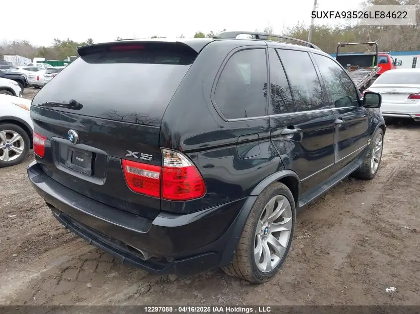 2006 BMW X5 4.8Is VIN: 5UXFA93526LE84622 Lot: 12297088