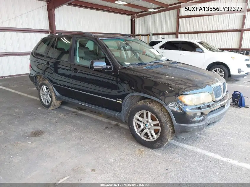2006 BMW X5 3.0I VIN: 5UXFA13556LY32377 Lot: 42625671