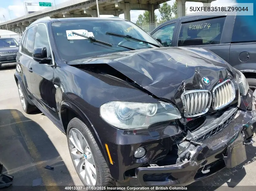 2008 BMW X5 4.8I VIN: 5UXFE83518LZ99044 Lot: 40013337