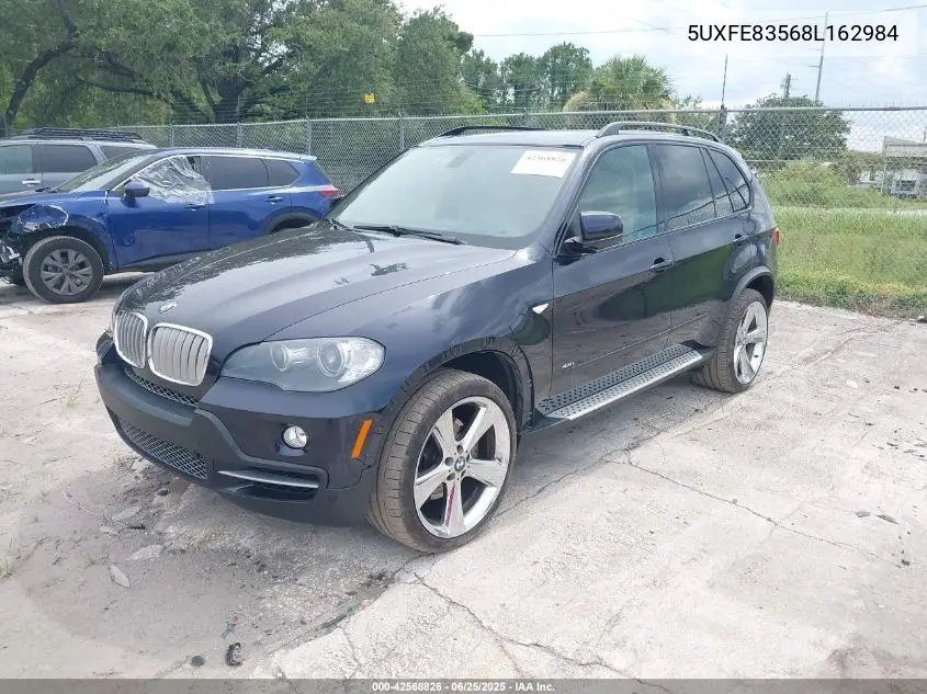 2008 BMW X5 4.8I VIN: 5UXFE83568L162984 Lot: 42568826