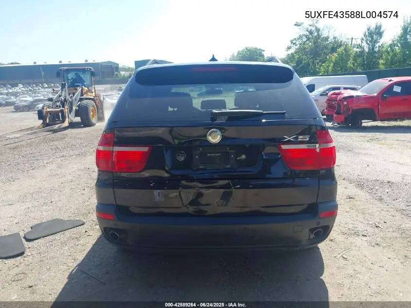 2008 BMW X5 3.0Si VIN: 5UXFE43588L004574 Lot: 42589264