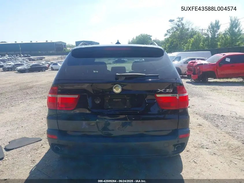 2008 BMW X5 3.0Si VIN: 5UXFE43588L004574 Lot: 42589264
