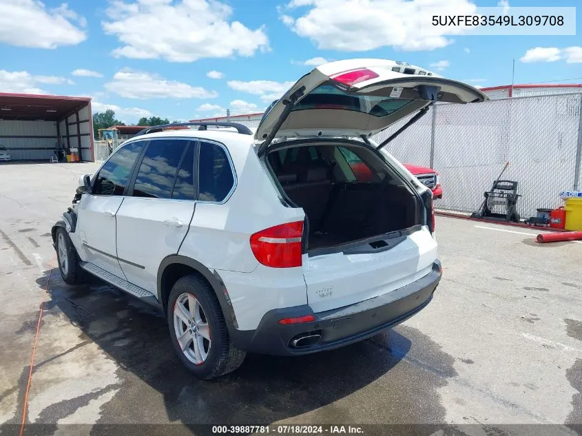 2009 BMW X5 xDrive48I VIN: 5UXFE83549L309708 Lot: 39887781