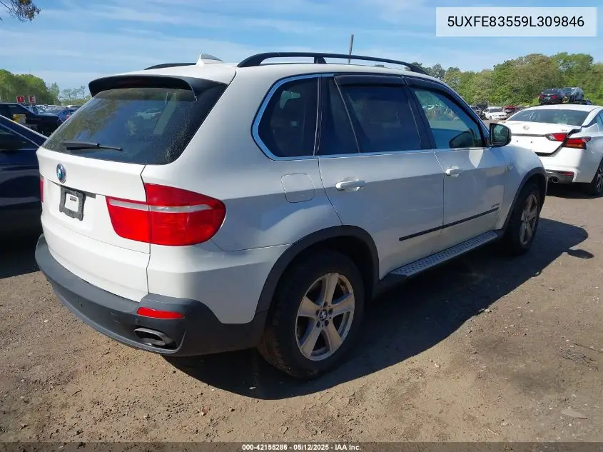 2009 BMW X5 xDrive48I VIN: 5UXFE83559L309846 Lot: 42155286