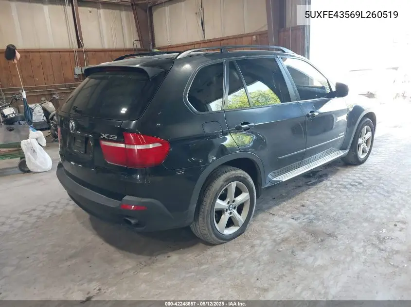 2009 BMW X5 xDrive30I VIN: 5UXFE43569L260519 Lot: 42248857