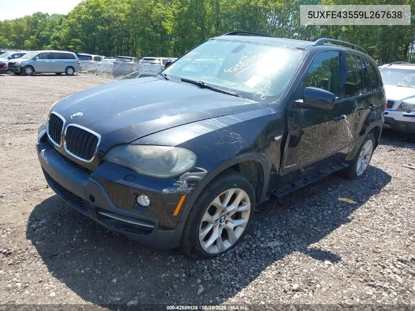 2009 BMW X5 xDrive30I VIN: 5UXFE43559L267638 Lot: 42589136