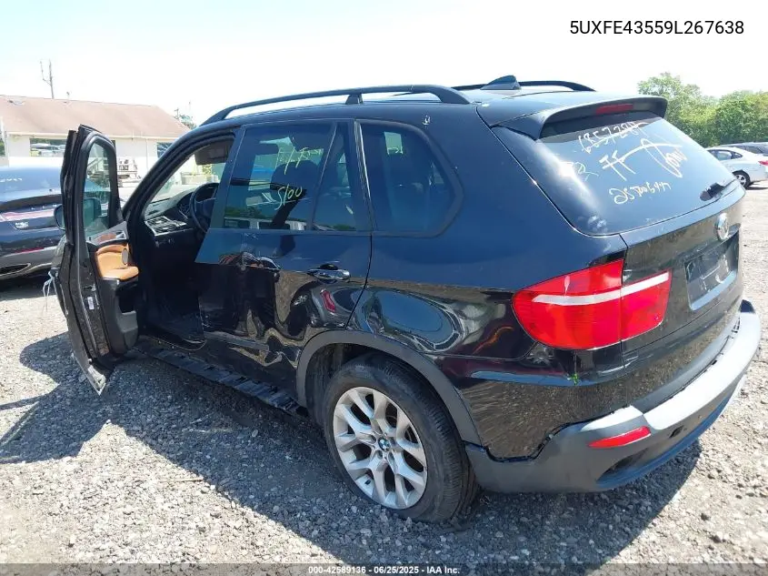 2009 BMW X5 xDrive30I VIN: 5UXFE43559L267638 Lot: 42589136