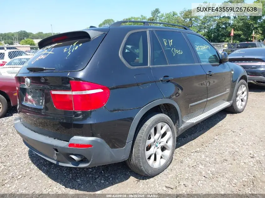 2009 BMW X5 xDrive30I VIN: 5UXFE43559L267638 Lot: 42589136
