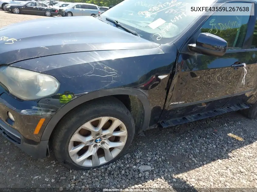 2009 BMW X5 xDrive30I VIN: 5UXFE43559L267638 Lot: 42589136