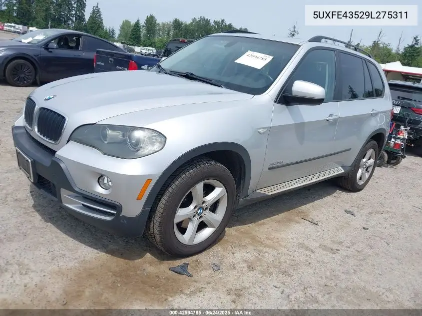 2009 BMW X5 xDrive30I VIN: 5UXFE43529L275311 Lot: 42594785