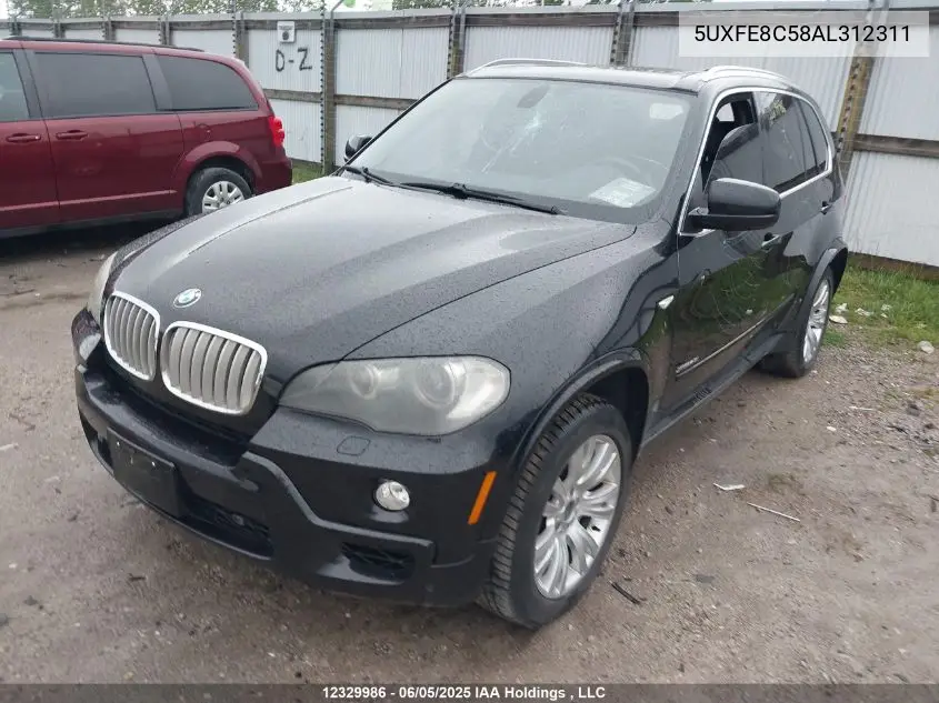 2010 BMW X5 xDrive48I VIN: 5UXFE8C58AL312311 Lot: 12329986