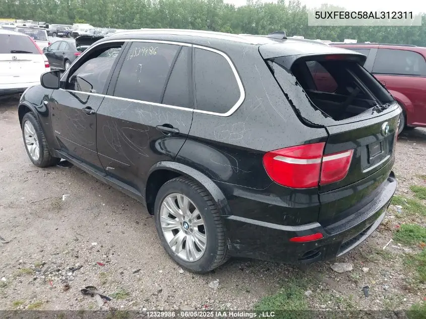 2010 BMW X5 xDrive48I VIN: 5UXFE8C58AL312311 Lot: 12329986