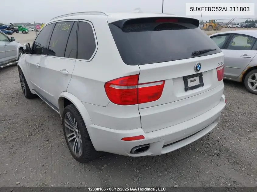 2010 BMW X5 xDrive48I VIN: 5UXFE8C52AL311803 Lot: 12338165