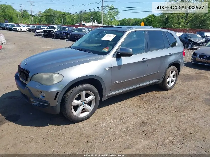 2010 BMW X5 xDrive30I VIN: 5UXFE4C55AL383927 Lot: 42236339