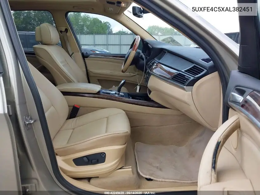 2010 BMW X5 xDrive30I VIN: 5UXFE4C5XAL382451 Lot: 42249439