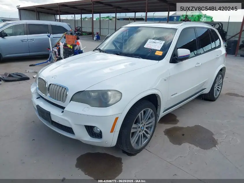2011 BMW X5 xDrive50I VIN: 5UXZV8C54BL420245 Lot: 42586773