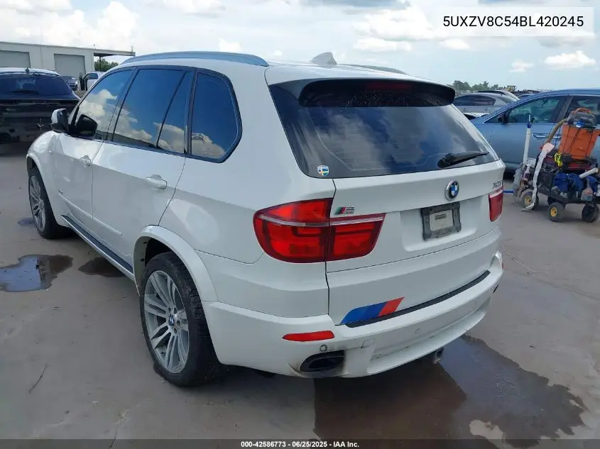 2011 BMW X5 xDrive50I VIN: 5UXZV8C54BL420245 Lot: 42586773