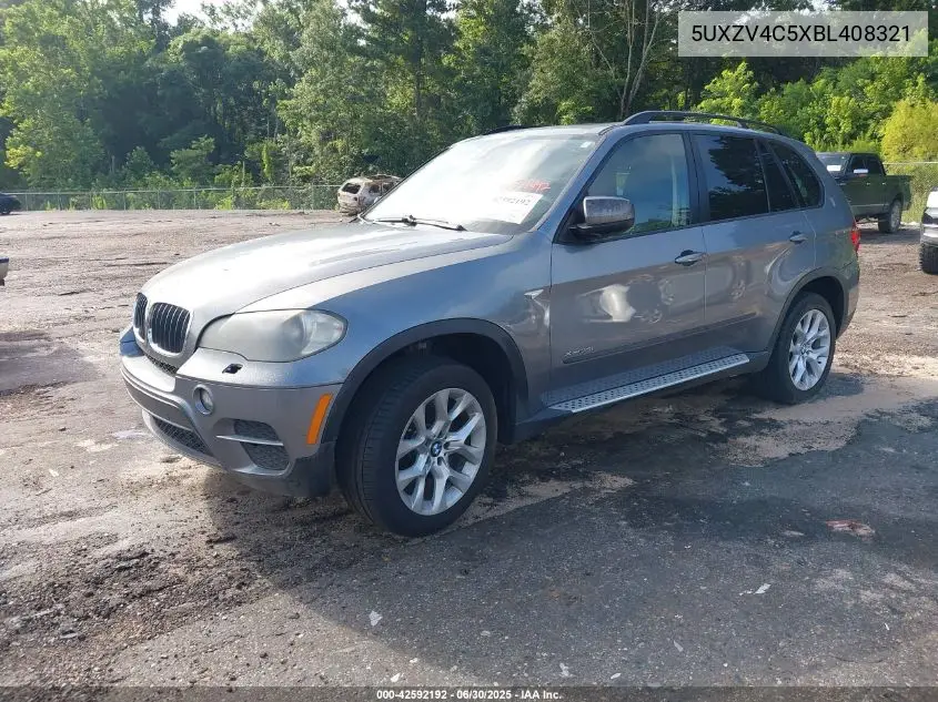 2011 BMW X5 xDrive35I VIN: 5UXZV4C5XBL408321 Lot: 42592192