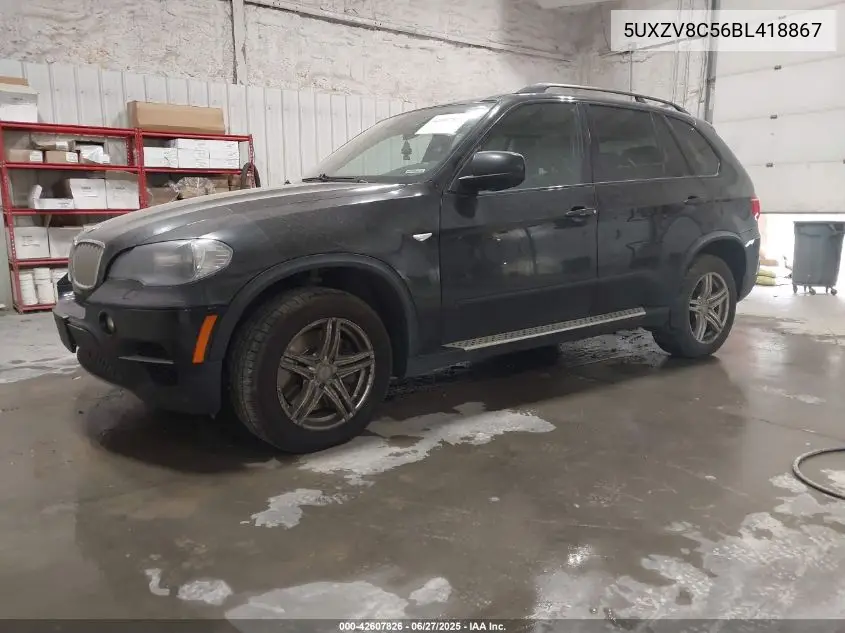 2011 BMW X5 xDrive50I VIN: 5UXZV8C56BL418867 Lot: 42607826