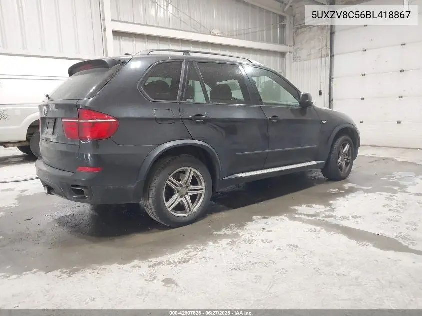 2011 BMW X5 xDrive50I VIN: 5UXZV8C56BL418867 Lot: 42607826