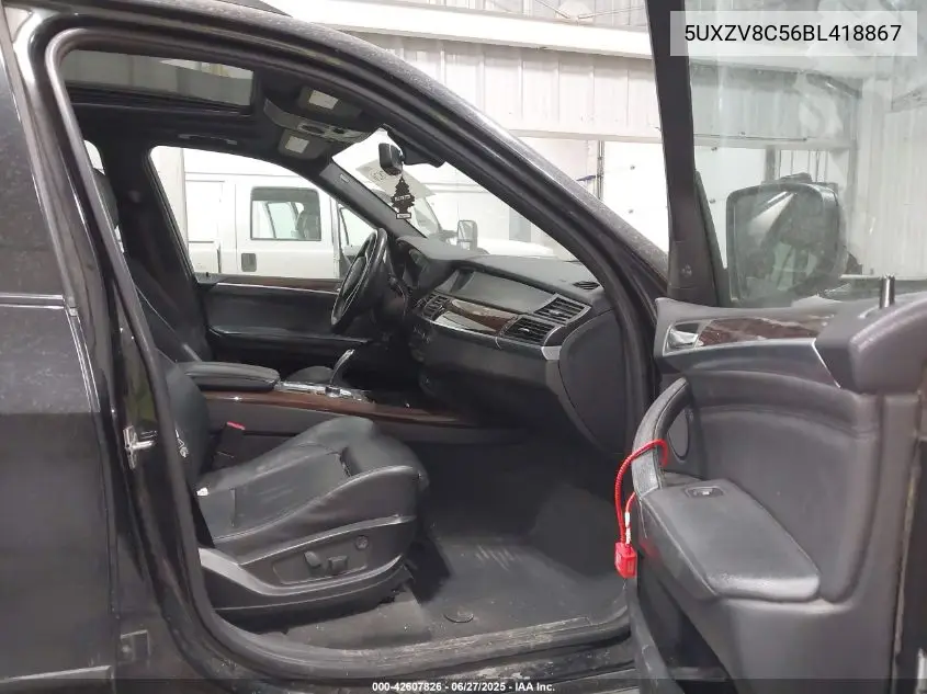 2011 BMW X5 xDrive50I VIN: 5UXZV8C56BL418867 Lot: 42607826