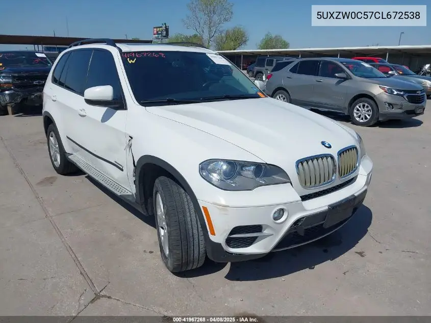 2012 BMW X5 xDrive35D VIN: 5UXZW0C57CL672538 Lot: 41967268