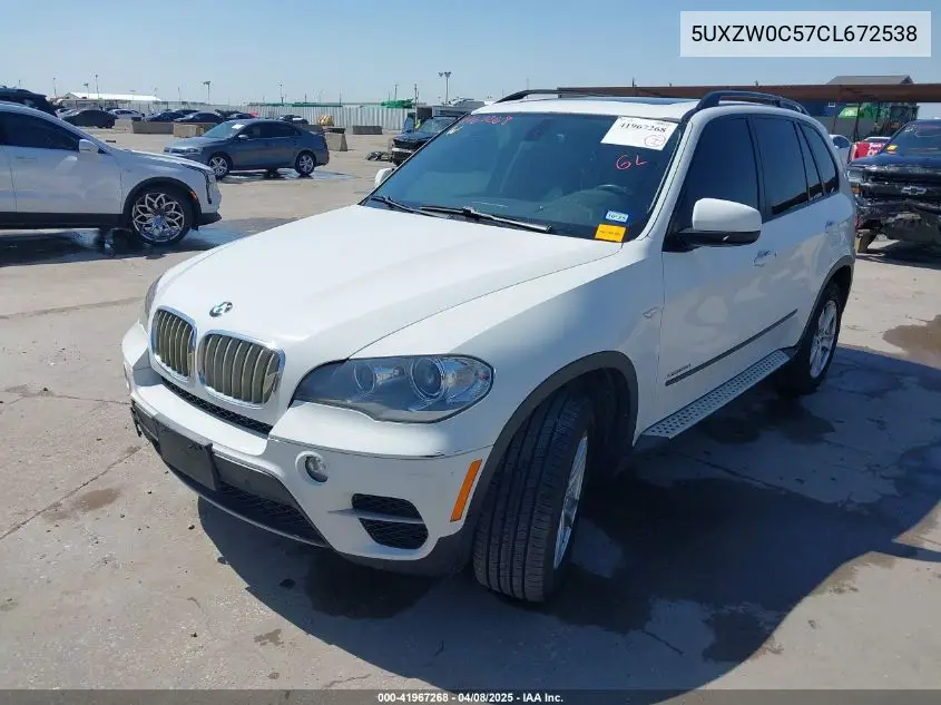2012 BMW X5 xDrive35D VIN: 5UXZW0C57CL672538 Lot: 41967268