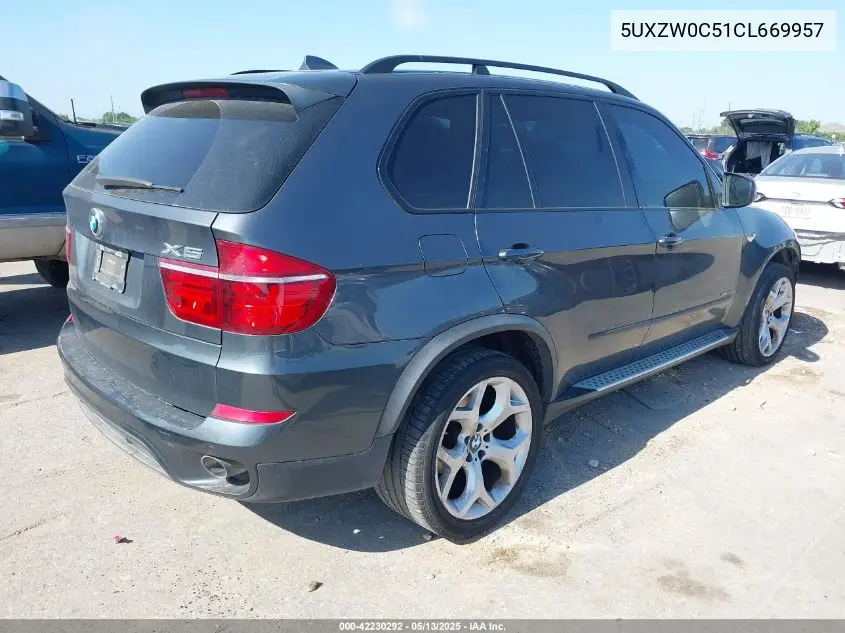 2012 BMW X5 xDrive35D VIN: 5UXZW0C51CL669957 Lot: 42230292